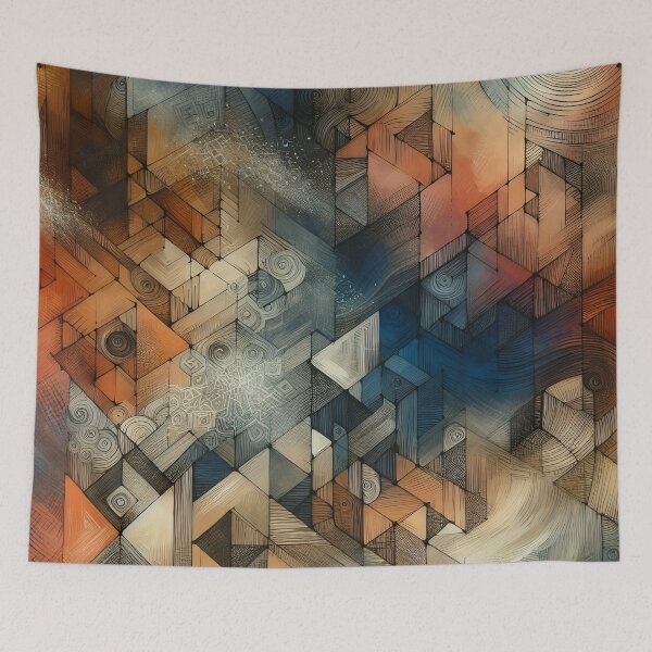 Item preview, Rhythmic Dance of Geometric Hues designed and sold by PictorialWhimsy.