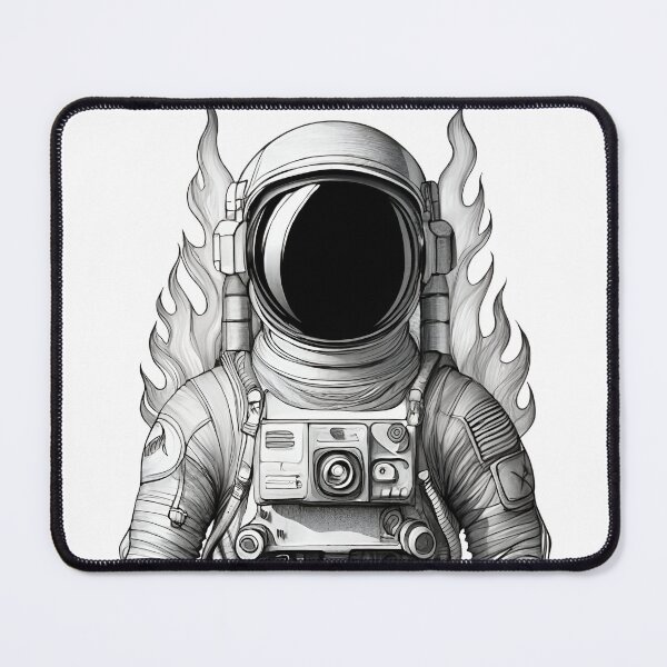 Item preview, Astronaut's Graphite Flames designed and sold by DistincTee.