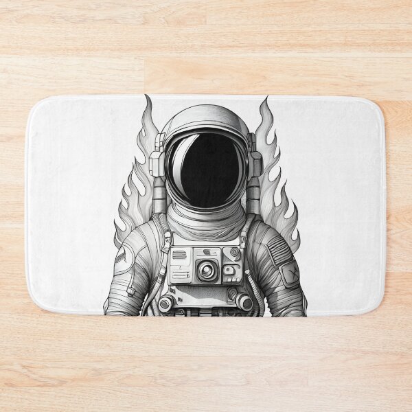 Item preview, Astronaut's Graphite Flames designed and sold by DistincTee.
