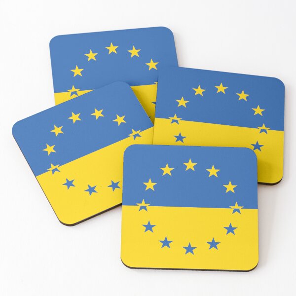 Item preview, Ukraine Ukrainian EU Europe European Flag designed and sold by FlagX.