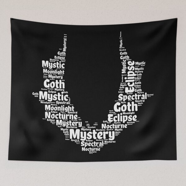 Item preview, Mystic Moonlight Nocturne - Goth Bat Silhouette Eclipse - Design designed and sold by SRZT.