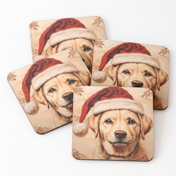 Item preview, Christmas with Labrador Retriever: The Heart of Wood (Pyro Pets Art - 181) designed and sold by pyropetsart.