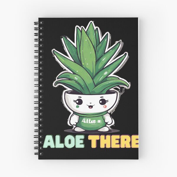 Item preview, Aloe there Funny Cute Aloe Vera Saying Hello Succylent Pun designed and sold by CyberArtistOne.
