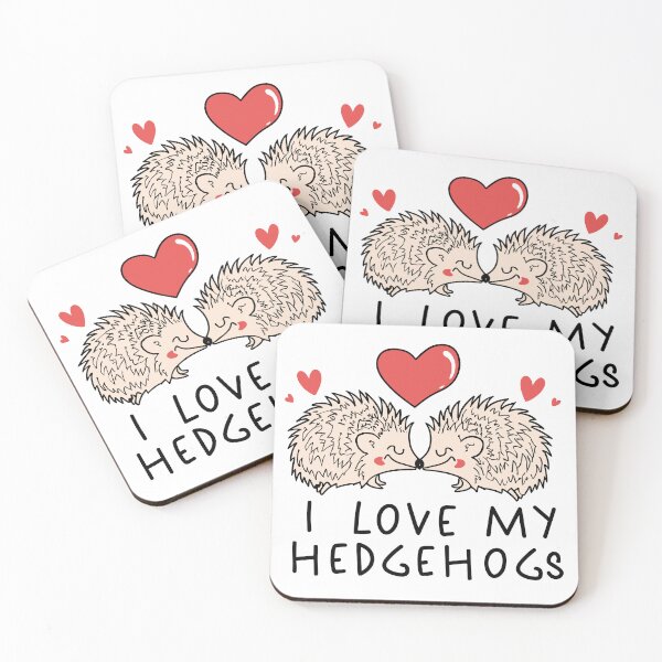 Item preview, Sweet Hedgehog Moments: I Love My Hedgehogs designed and sold by EmeraldeaArt.