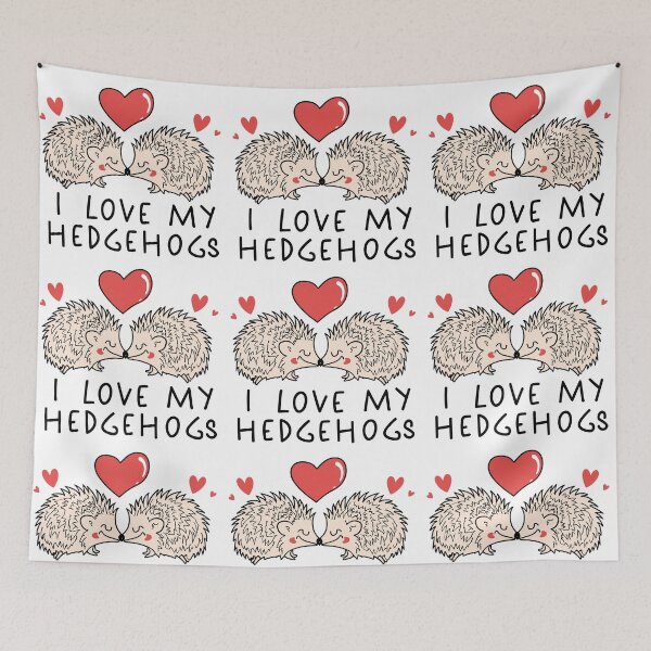 Item preview, Sweet Hedgehog Moments: I Love My Hedgehogs designed and sold by EmeraldeaArt.