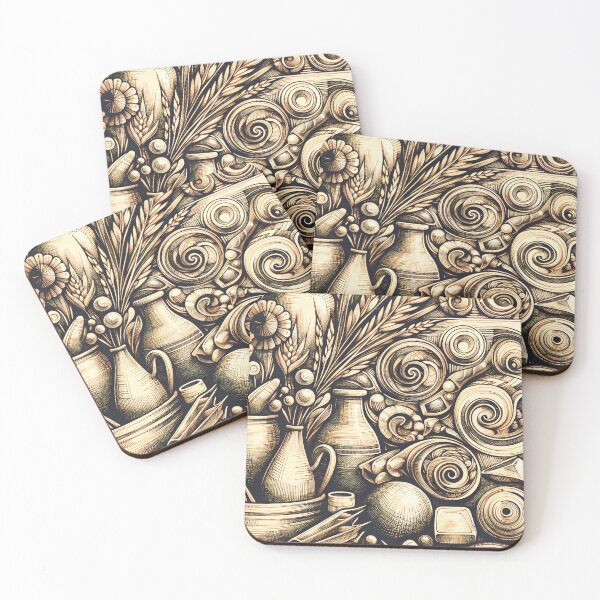 Item preview, Timeless Flora in Geometric Harmony designed and sold by PictorialWhimsy.