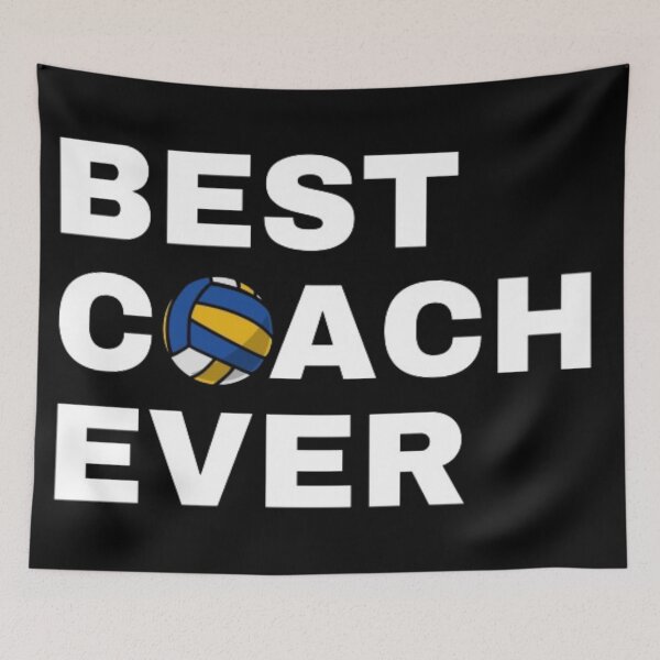 Item preview, Best Coach Ever Volleyball - White designed and sold by GymWearDepot.