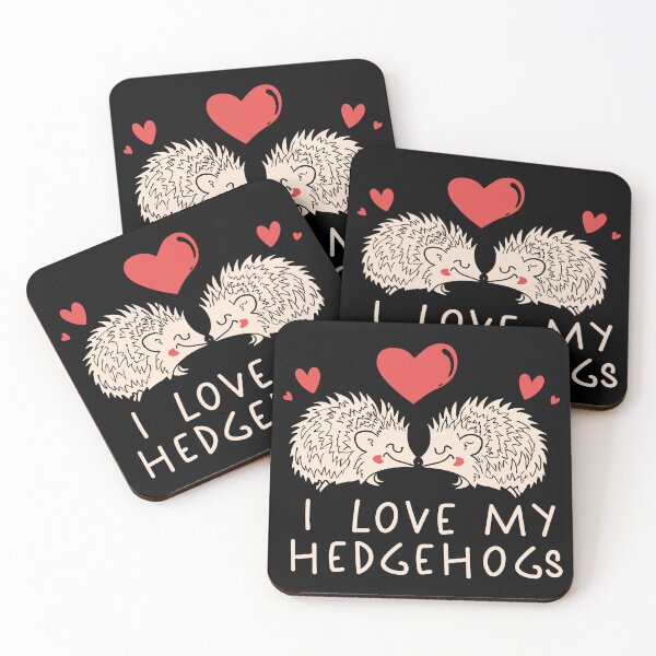 Item preview, Soft Affection: I Love My Hedgehogs designed and sold by EmeraldeaArt.