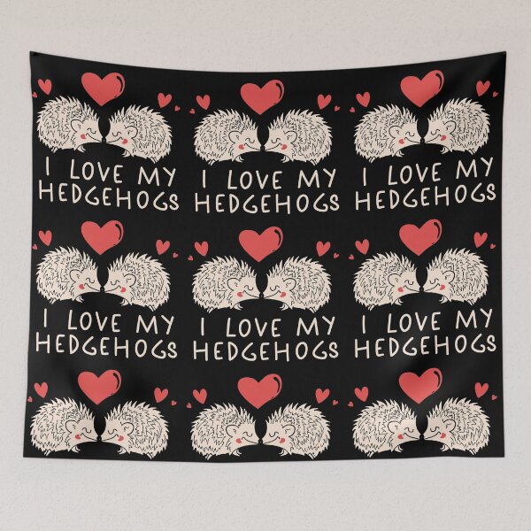 Item preview, Soft Affection: I Love My Hedgehogs designed and sold by EmeraldeaArt.