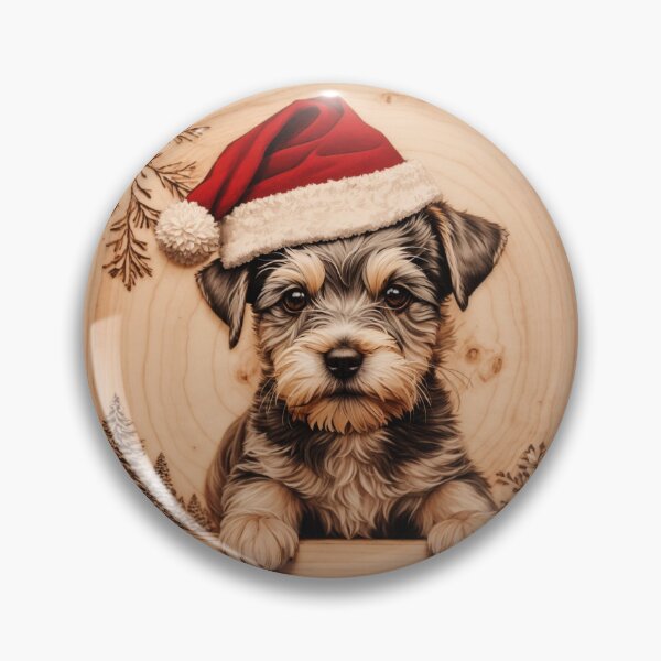 Item preview, Christmas with Miniature Schnauzer: The Endearing Elegance of Wood (Pyro Pets Art - 184) designed and sold by pyropetsart.