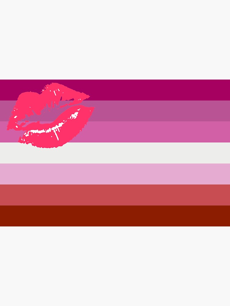 Lipstick Lesbian Lgbt Pride Flag Sticker For Sale By Martstore