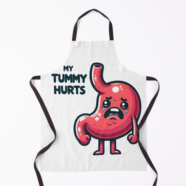 Item preview, Whimsical Tummy Ache Cartoon designed and sold by RevGens.