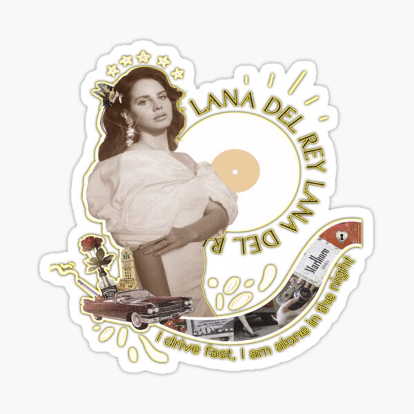 Lana Del Rey Lyrics Stickers for Sale