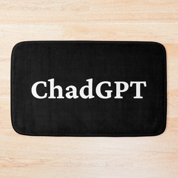 Item preview, ChadGPT AI Chatbot Simple Text - White Text designed and sold by TheKnightWriter.