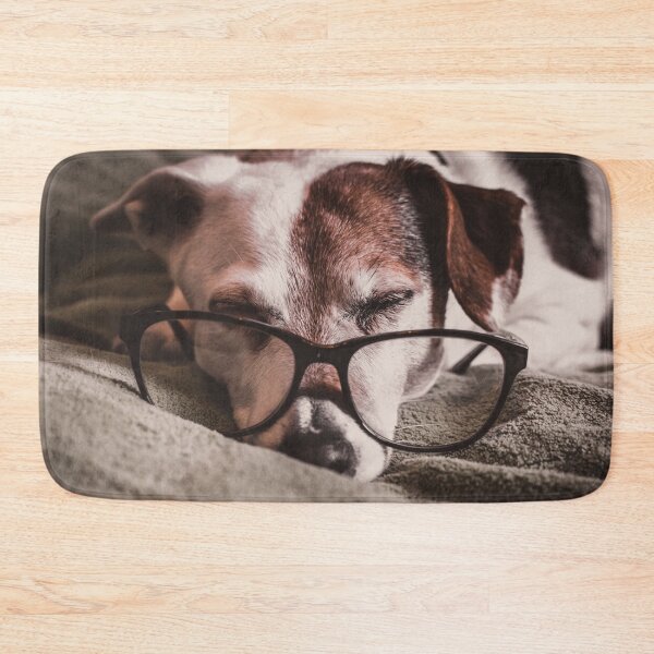 Item preview, Sleeping Jack Russell Terrier Dog Wearing Glasses designed and sold by TheAnimalZ00.