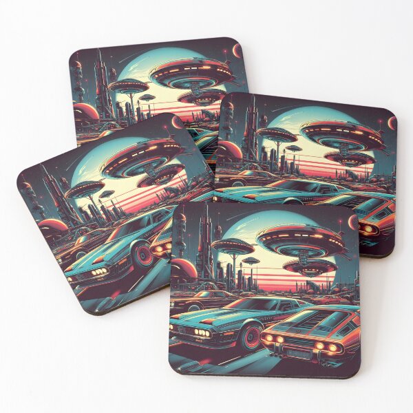 Item preview, Retro Sci Fi Cars Poster designed and sold by Geboking.