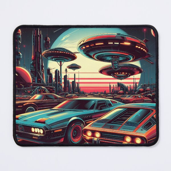 Item preview, Retro Sci Fi Cars Poster designed and sold by Geboking.