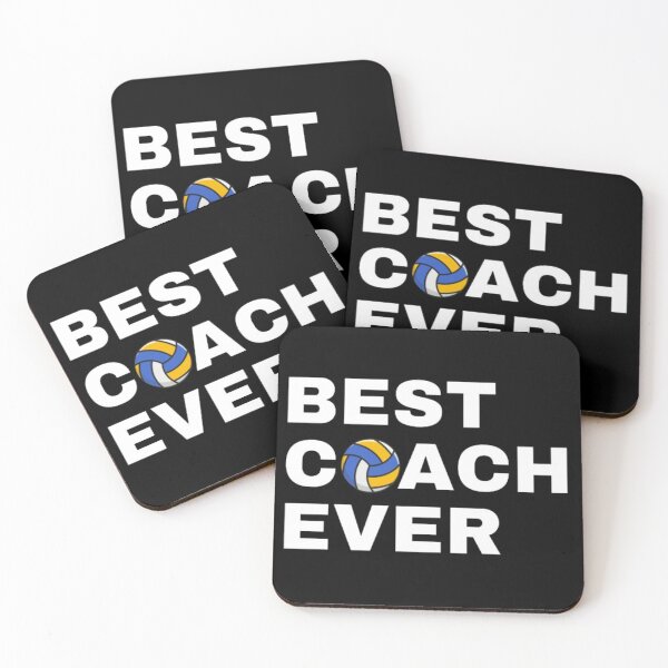Item preview, Best Coach Ever Beach Volleyball - White designed and sold by GymWearDepot.