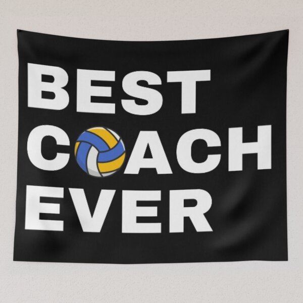 Item preview, Best Coach Ever Beach Volleyball - White designed and sold by GymWearDepot.