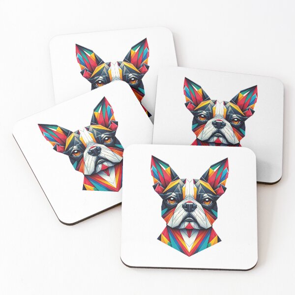 Item preview, Boston Terrier t-shirt origami funny cute designed and sold by PrintyArts.