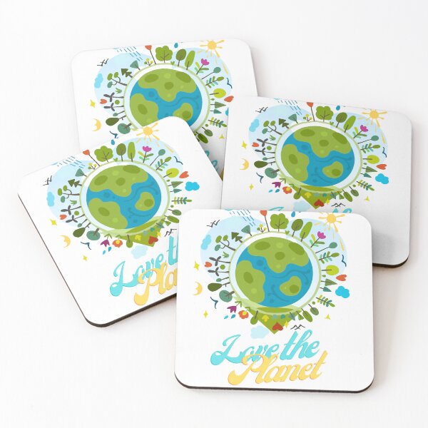 Item preview, Love the Planet Eco Earth Heart designed and sold by Night Bloom Designs.