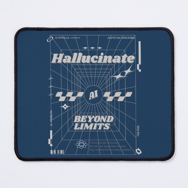 Item preview, Hallucinate AI Funny AI Singularity Conspiracy Theory designed and sold by nicksvp.