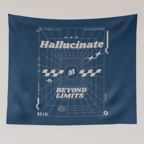 Item preview, Hallucinate AI Funny AI Singularity Conspiracy Theory designed and sold by nicksvp.
