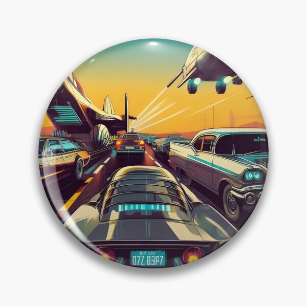 Item preview, Retro Sci Fi Cars Poster designed and sold by Geboking.