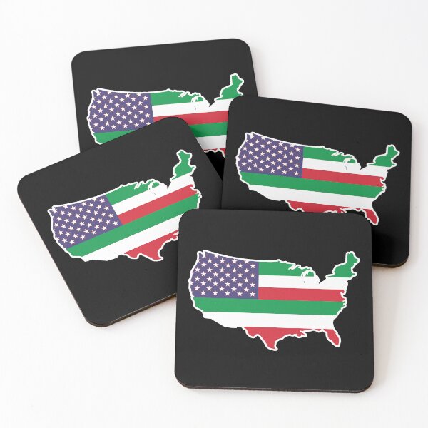 Item preview, Italo American Map designed and sold by FlagX.