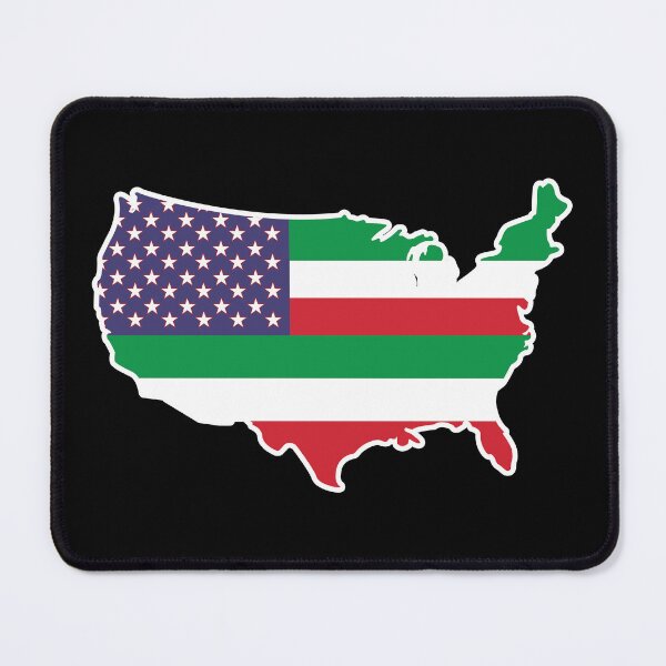 Item preview, Italo American Map designed and sold by FlagX.