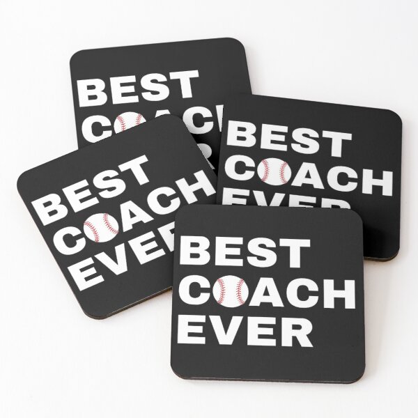 Item preview, Best Coach Ever Baseball - White designed and sold by GymWearDepot.