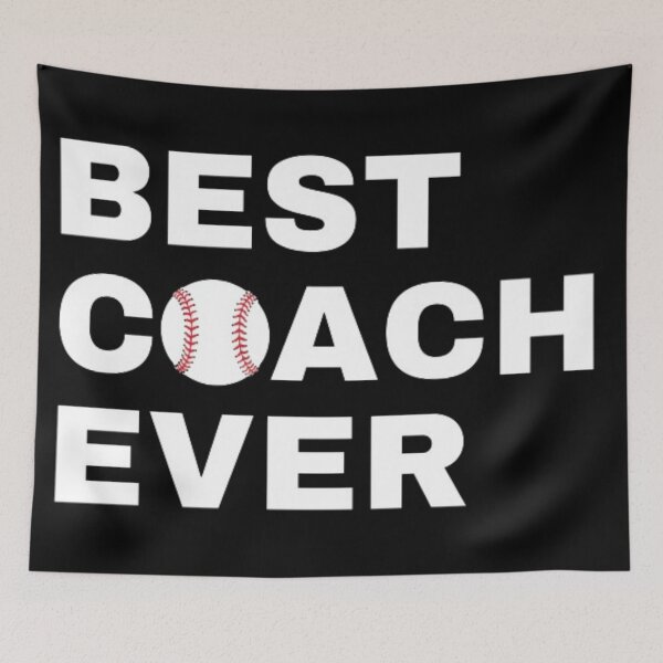 Item preview, Best Coach Ever Baseball - White designed and sold by GymWearDepot.