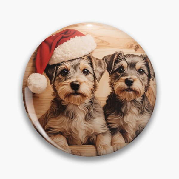 Item preview, Christmas with Miniature Schnauzer: The Endearing Elegance of Wood (Pyro Pets Art - 191) designed and sold by pyropetsart.