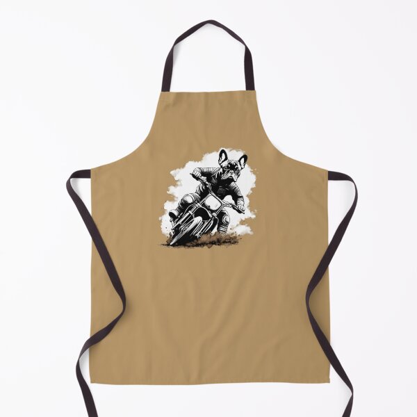 Item preview, French bulldog rides motocross designed and sold by Channel1Design.