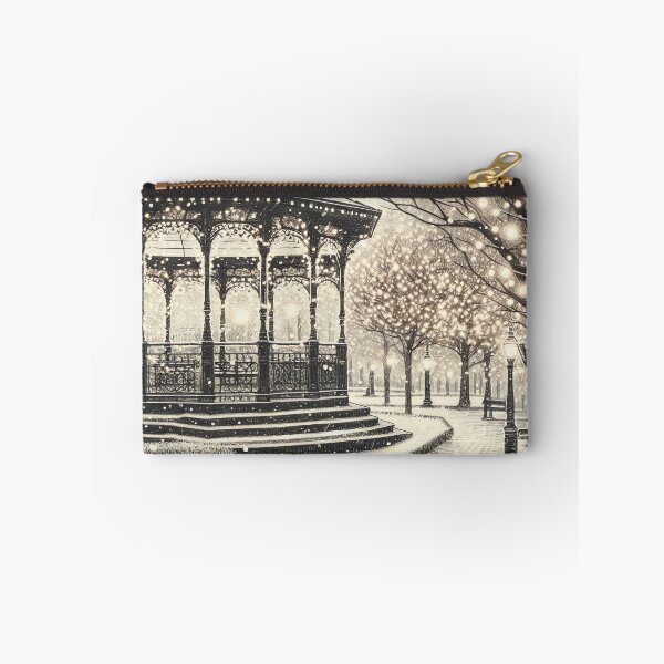 Item preview, Enchanted Winter Evening in Snowy Park designed and sold by PictorialWhimsy.