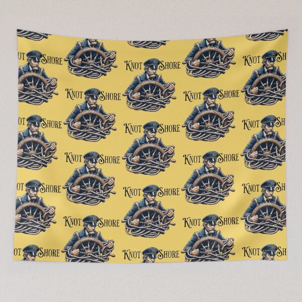 Item preview, Entangled Sea Captain at the Helm Pun designed and sold by TwistedRabbit12.