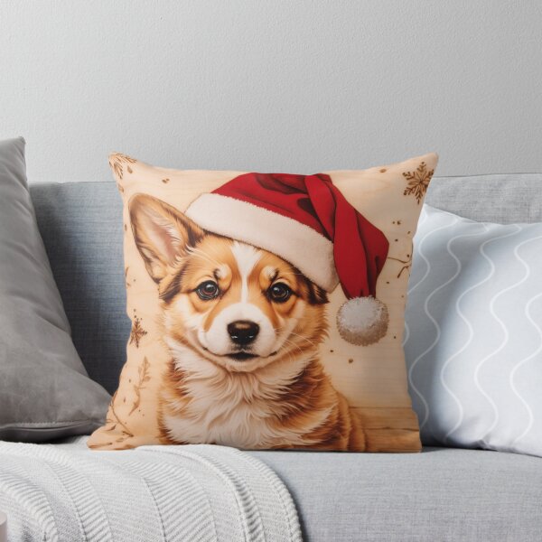 Item preview, Christmas with Pembroke Welsh Corgi: The Charismatic Spirit of Wood (Pyro Pets Art - 192) designed and sold by pyropetsart.