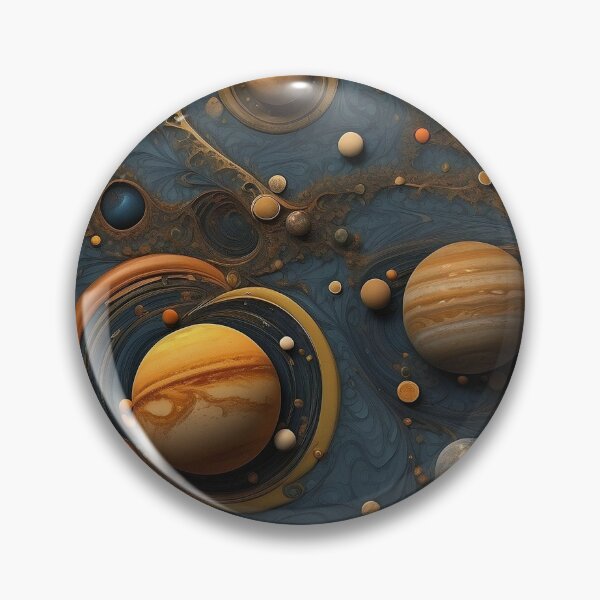 Item preview, A Fractal Image of the Solar System. designed and sold by nyathiwa.