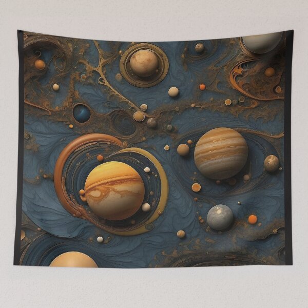 Item preview, A Fractal Image of the Solar System. designed and sold by nyathiwa.