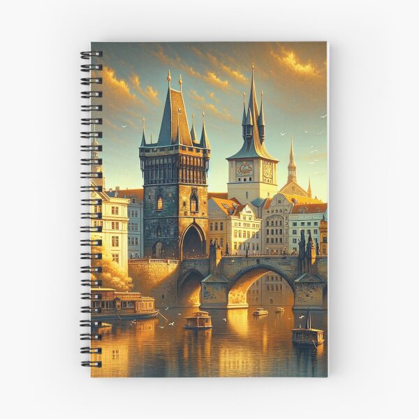 Item preview, "Golden Hour in Prague: Charles Bridge Elegance designed and sold by sarabelmont.