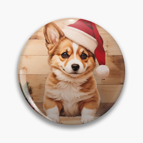 Item preview, Christmas with Pembroke Welsh Corgi: The Charismatic Spirit of Wood (Pyro Pets Art - 195) designed and sold by pyropetsart.
