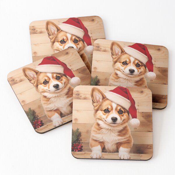Item preview, Christmas with Pembroke Welsh Corgi: The Charismatic Spirit of Wood (Pyro Pets Art - 195) designed and sold by pyropetsart.