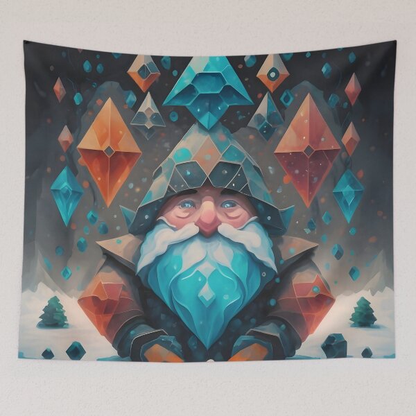 Item preview, Magical Abstract Winter Geometric Gnome designed and sold by DragonRealms.