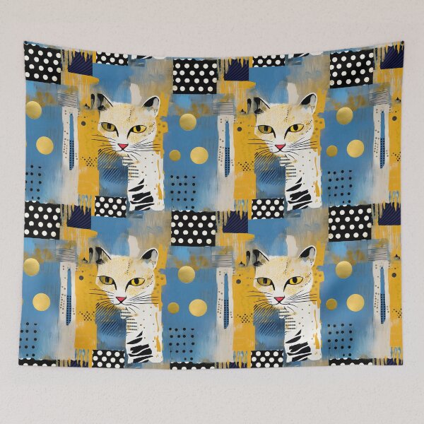 Item preview, Cool Cat Geometric Pattern #1 designed and sold by Miriam-Feyga Bunimovich.