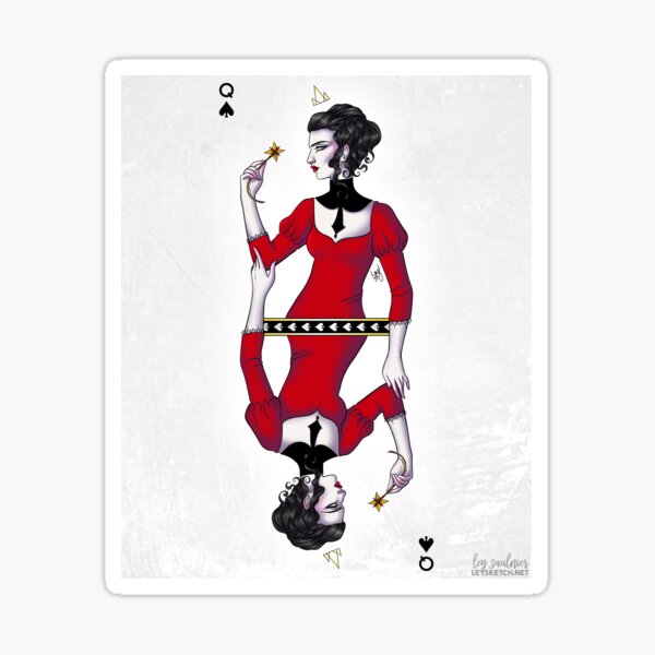 Queen of Spades Sticker