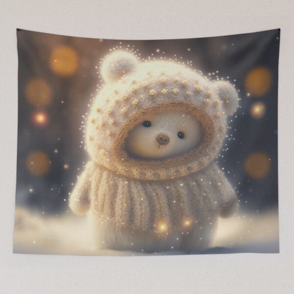 Item preview, Cute Bear dressed in winter clothes 2 designed and sold by Juliascutecornr.