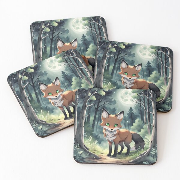 Item preview, Fox Under Moonlight Scene designed and sold by Gabriela McDaniel.
