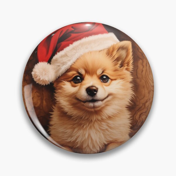 Item preview, Christmas with Pomeranian: The Spirited Charm of Wood (Pyro Pets Art - 198) designed and sold by pyropetsart.