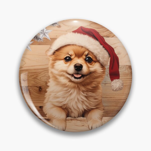 Item preview, Christmas with Pomeranian: The Spirited Charm of Wood (Pyro Pets Art - 199) designed and sold by pyropetsart.