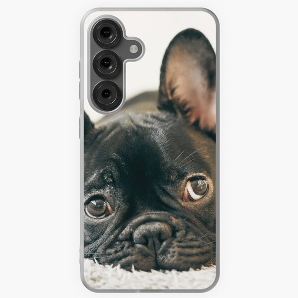 Item preview, Cute Black French Bulldog Puppy Photo designed and sold by TheAnimalZ00.